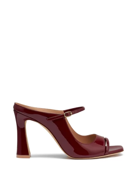 Papuci tip mules Malone Souliers cu cataramă roșu