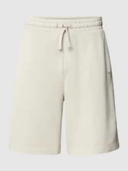 Szorty z dzianiny dresowej o kroju regular fit z wyhaftowanym logo Boss Orange