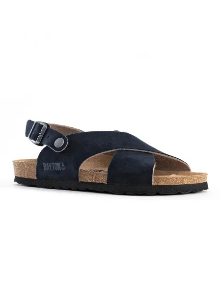 Bayton Sandale Tweed albastru gri