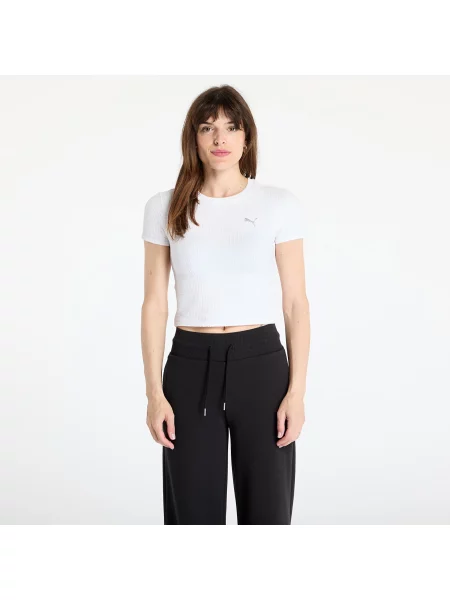 Тениска Puma Dare to Textured Baby Tee PUMA White L бяло