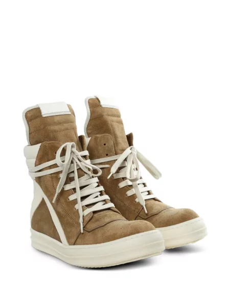 Τοπ Rick Owens με κορδόνια με δαντέλα καφέ