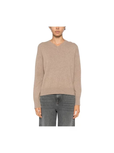Sweter Max Mara z dżerseju beżowy