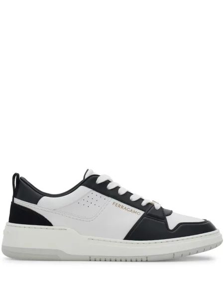 Sneakerși Ferragamo din piele negru