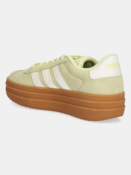 Замшеві кросівки adidas VL Court Bold зелений