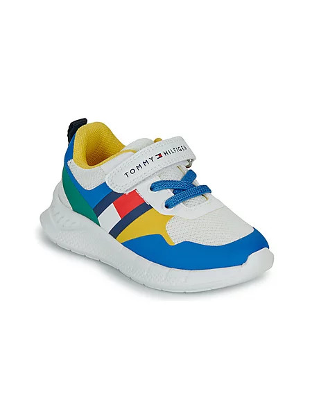 Superge Tommy Hilfiger Flag Low Cut Lace-Up/Velcro M Pisana bela