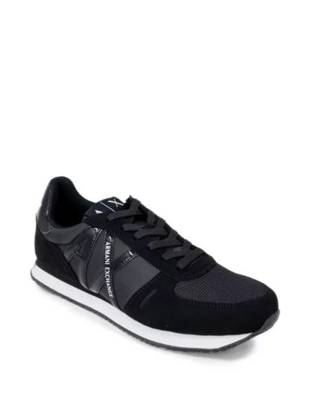 Sneakerși Armani Exchange cu autograf negru