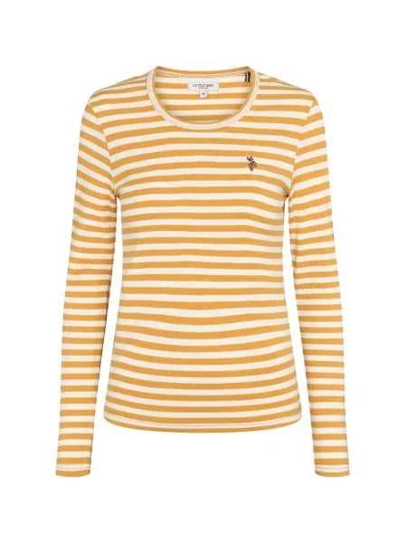 U.S. POLO ASSN. Póló UWChanett krém / curry