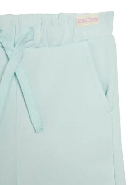 United Colors Of Benetton Sportinės kelnės Wide Leg žalia