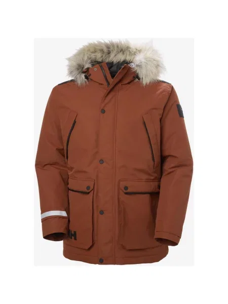 Kurtka z kapturem Helly Hansen Arctic Boreal Parka brąz tostowy beżowy M czarny