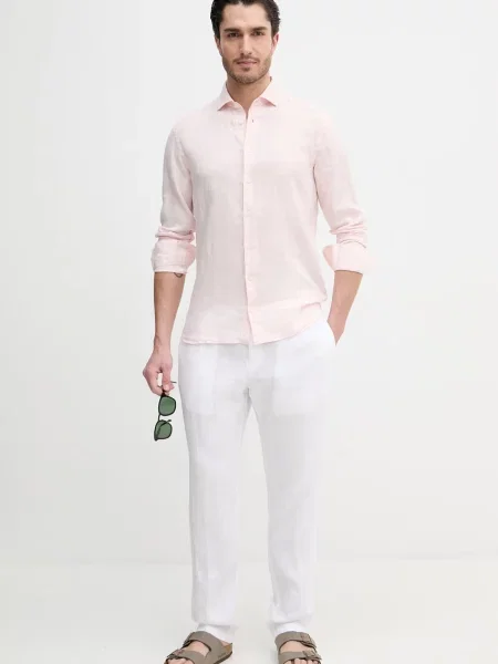 Льняная рубашка Hackett London