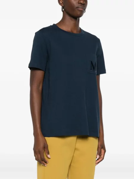 Tricou 's Max Mara cu broderie albastru