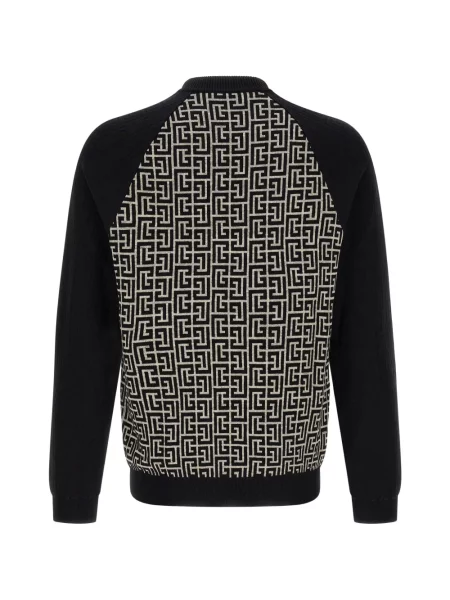 Pulover Balmain din jacard negru