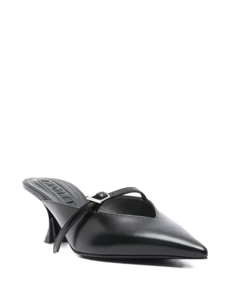 Sandale Mugler din piele negru
