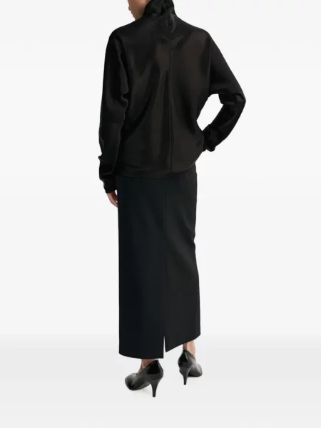 Bluză Almada Label din satin negru