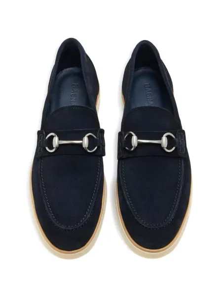 Pantofi loafer Magnanni din piele de căprioară albastru