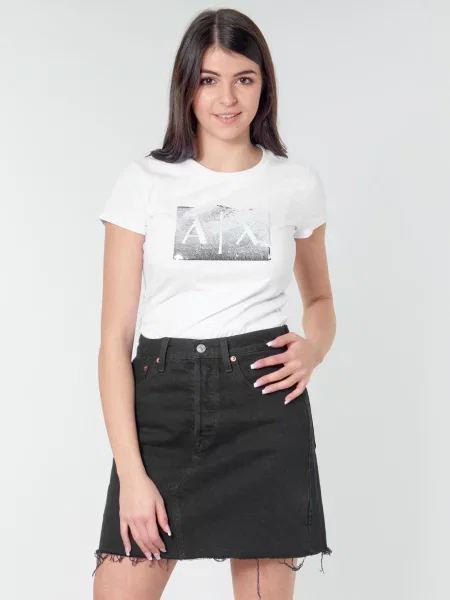 Armani Exchange majica za žene od pamuka bijela