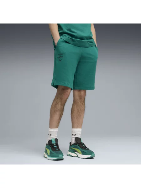 Szorty PUMA x ASTON MARTIN ARAMCO TEAM Essentials Akcesoria S zielony