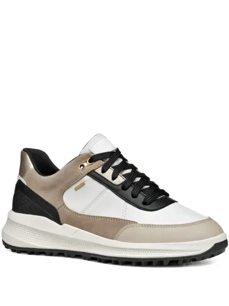 Sneakerși Geox din piele alb
