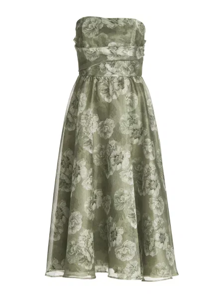 SWING Rochie pin / pastel verde