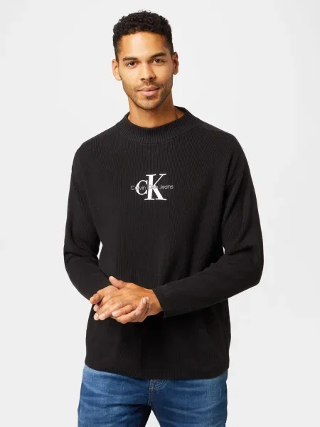 Calvin Klein Jeans Sveter čierna