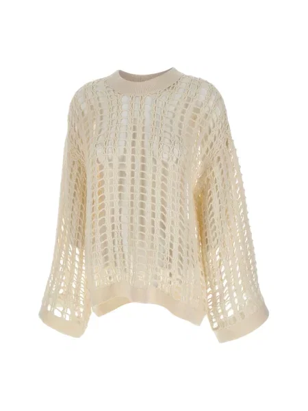 Dzianinowy sweter A. Roege Hove biały