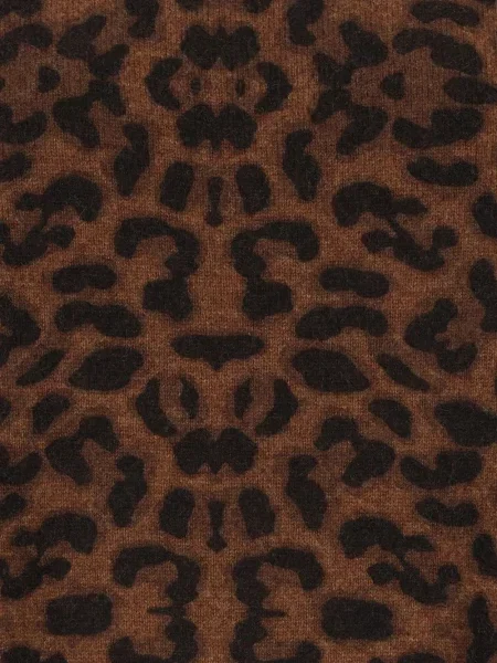 Pulover Kujten cu imagine cu model leopard maro