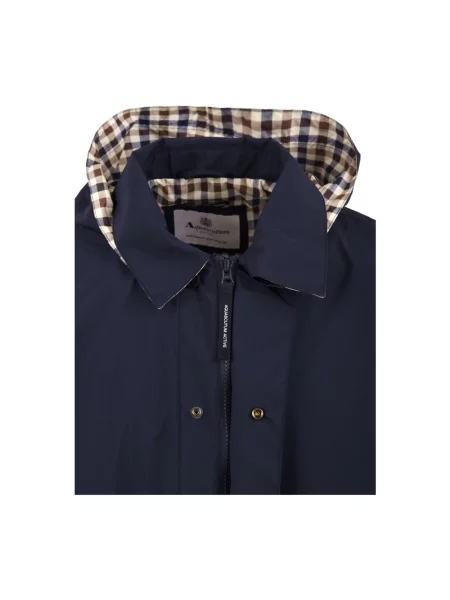 Kompaktowy trencz Aquascutum niebieski
