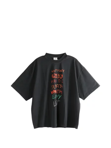 Tricou Vetements cu imagine negru