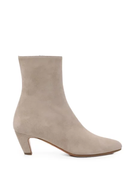 Cizme scurte Aquazzura din piele de căprioară gri