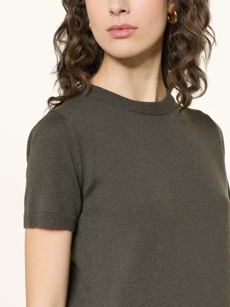 S Max Mara Pletené Tričko Magenta khaki