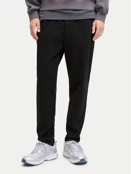 Jack&Jones Hlače iz tkanine Ace Neo Tapered Fit črna