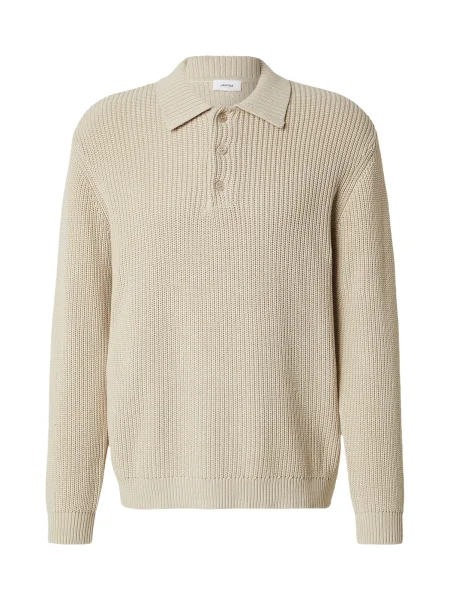 DAN FOX APPAREL Pulover Luca taupe gri