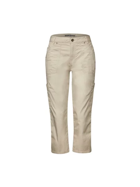 Spodnie capri Street One w miejskim stylu beżowy
