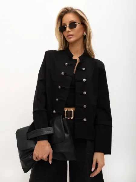 Jakna Italy Moda crna
