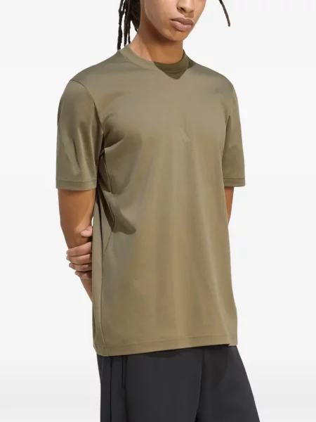 Scurt tricou Adidas alergare cu broderie portocaliu
