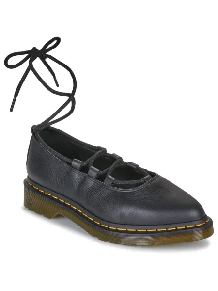 Šnurovacie čipkované tenisky Dr. Martens čierna