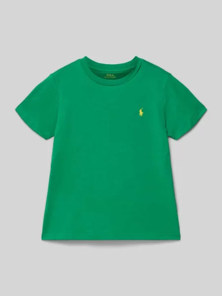 T-shirt z wyhaftowanym logo i okrągłym dekoltem Polo Ralph Lauren