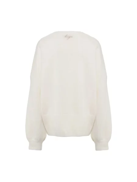 Dzianinowy sweter Liu Jo biały