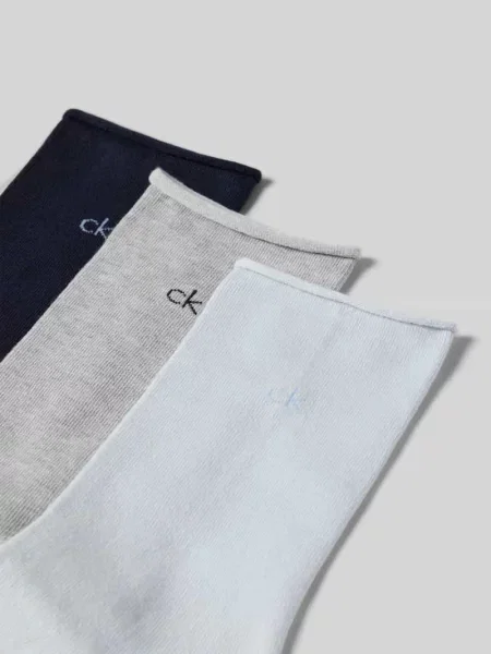 Skarpety z wyhaftowanym logo w zestawie 3 szt. Ck Calvin Klein