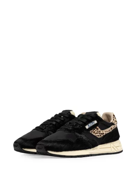Sneakerși Autry cu imagine cu model leopard negru
