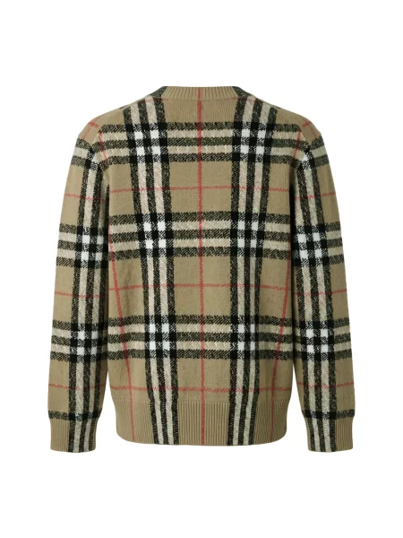 Sweter Burberry z kaszmiru beżowy