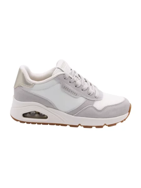 Sneakersy Skechers skórzane beżowe