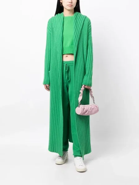 Kašmyro meškiukas paltas Teddy Cashmere chunky žalia