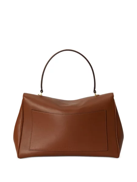 Geantă Lauren Ralph Lauren din piele maro