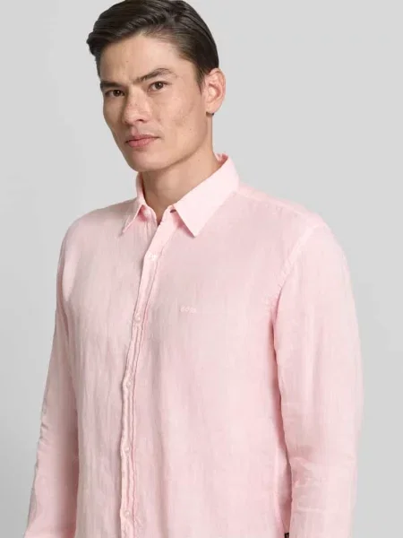 Koszula casualowa o kroju regular fit z czystego lnu model RELEGANT' Boss Orange