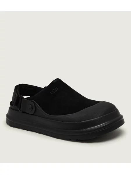 Șlapi Ugg din piele de căprioară negru