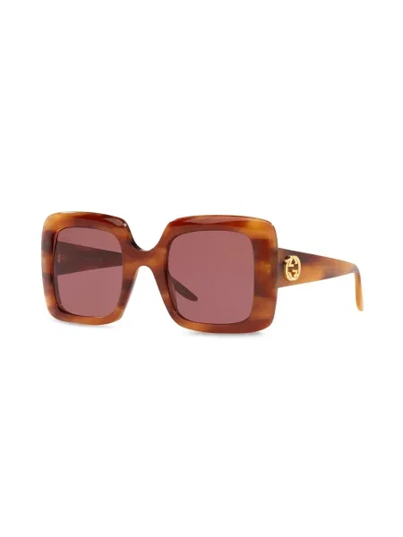 Kvadratiniai akiniai nuo saulės Gucci Eyewear ruda
