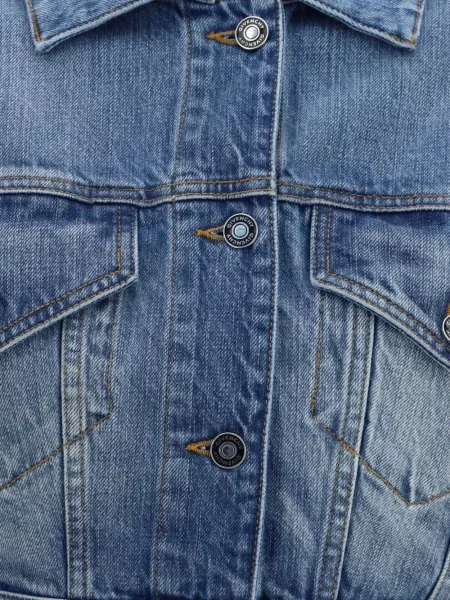 Kurtka Givenchy z odkrytymi plecami niebieska