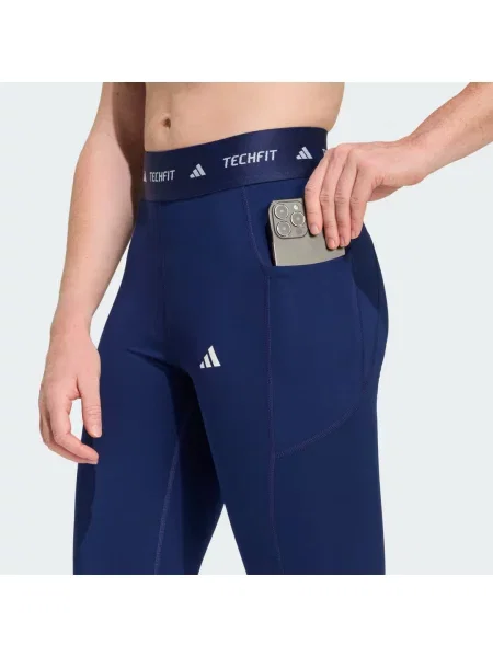 Legíny Techfit Stash Pocket Full-Length bílé