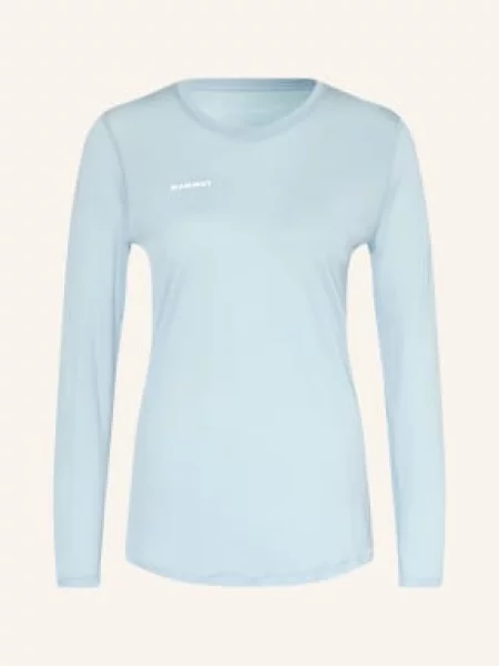 Mammut Tričko S Dlouhým Rukávem Tree Wool S Merino Vlnou tmavě modrá